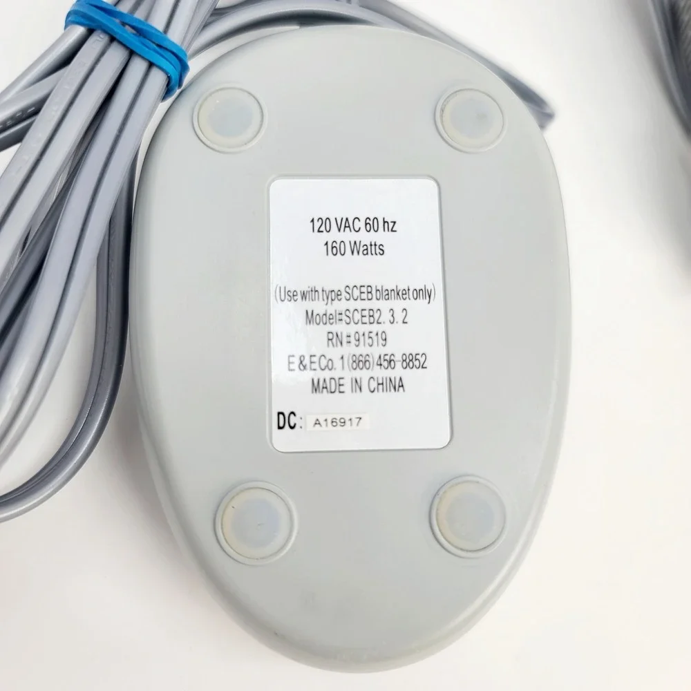 Biltmore Electric Heated Blanket Controller SCEB2.3.2 Gray Digital Remote Good